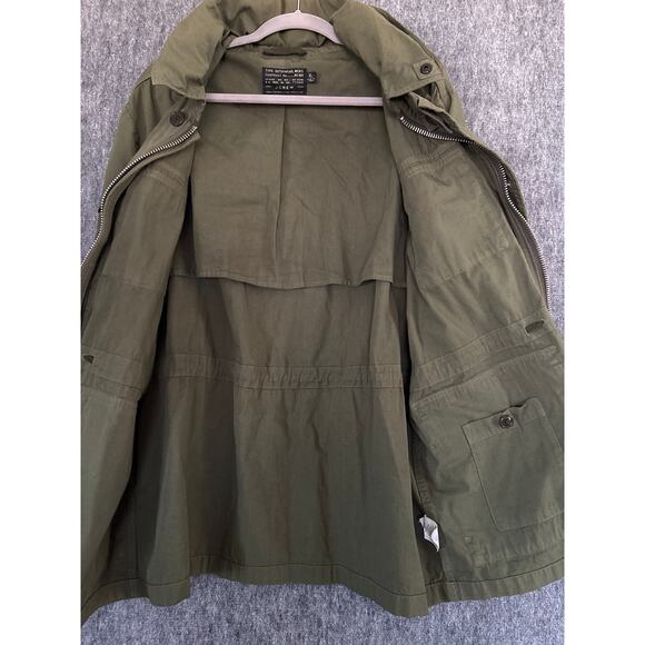 J Crew Men's XL Army Military Field Jacket Green NX-631 Hooded Outdoor Coat - Picture 5 of 7